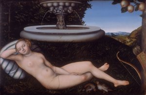 A szökőkút nimfája alkotó: Lucas Cranach the Elder